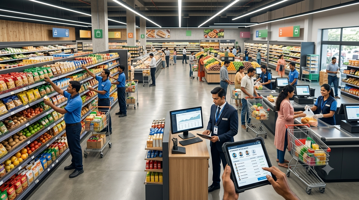 Retail stores employee management